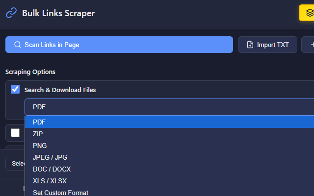 Real-time Scraping Logs