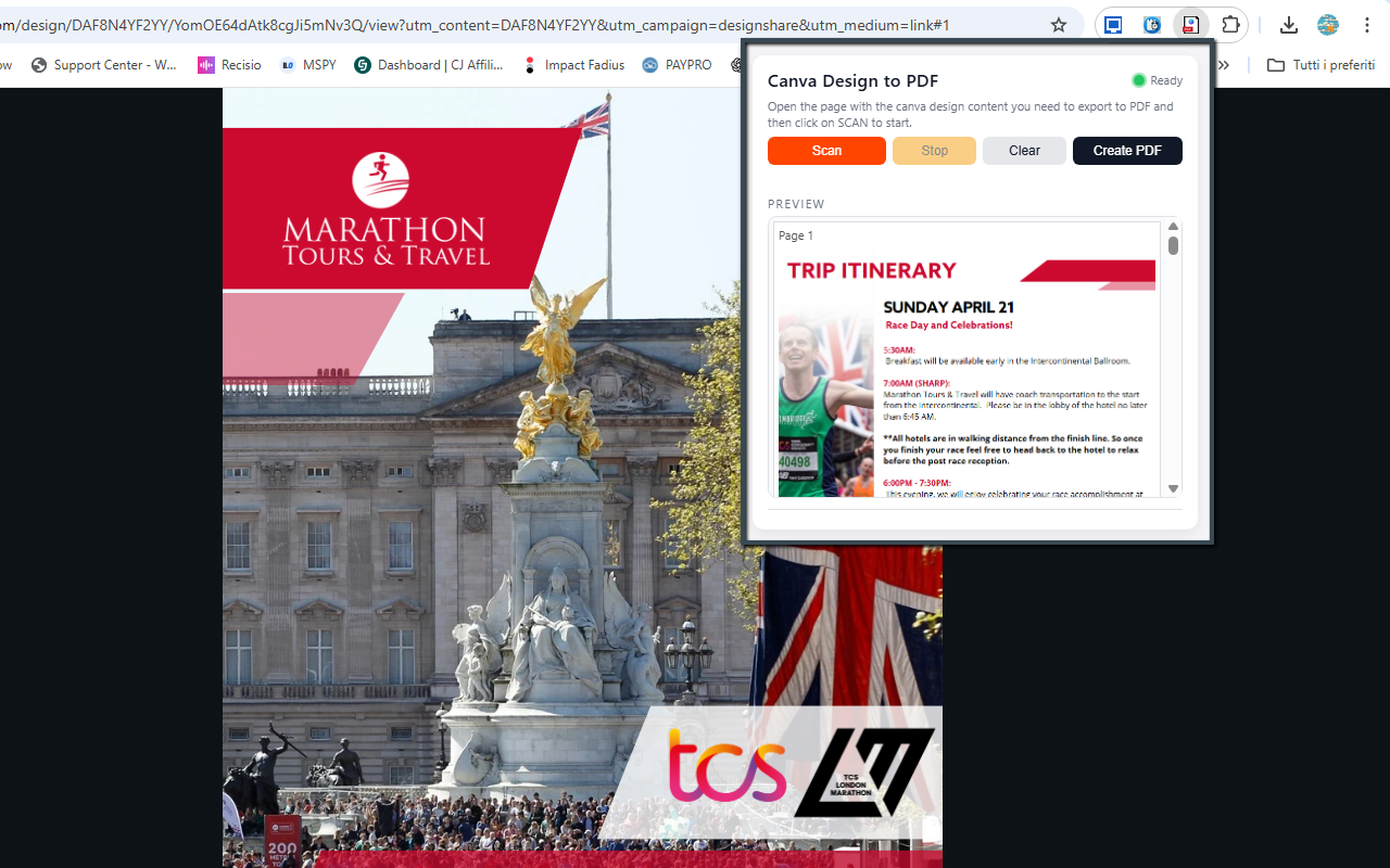 Example of exported Canva flipbook as PDF