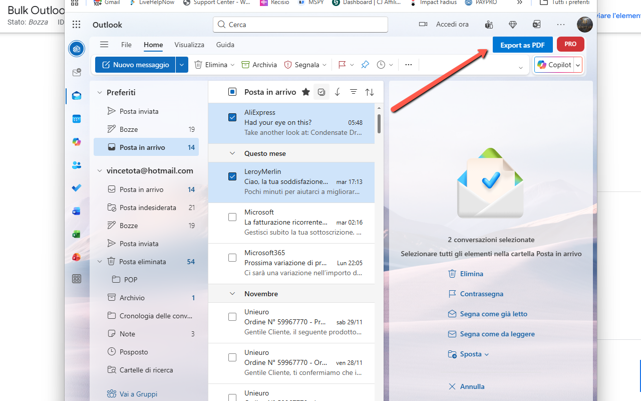 Export Progress and PDF Output