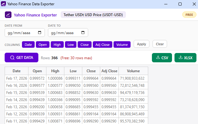Screenshot 2 - Excel export with title